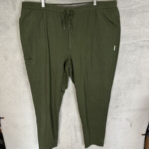 S Duluth Trading Sweatpants Mens 3XL Green Elastic Waist Stretch Casual